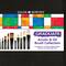 Daler‑Rowney® Graduate Artist's Long Handle Synthetic Paintbrushes Set with Zip Case
